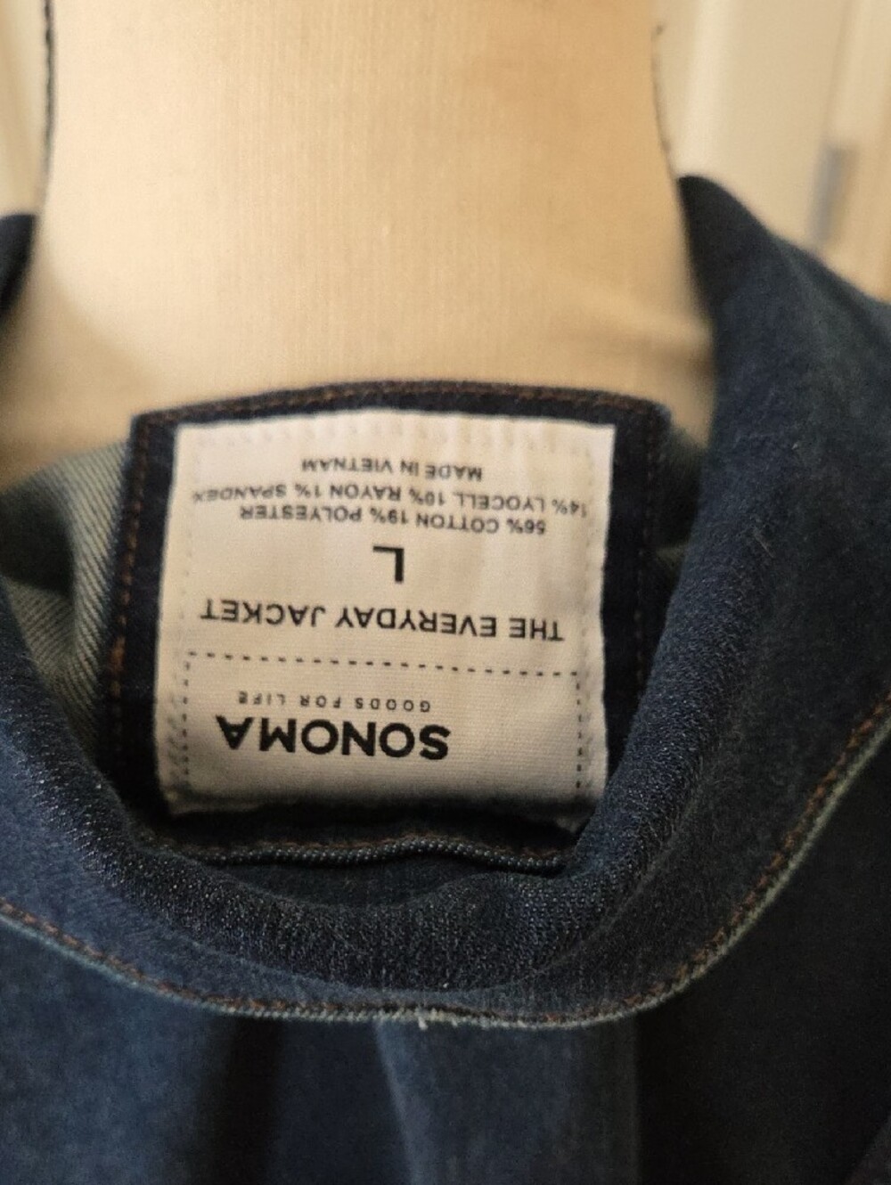Sonoma Dark Blue Denim Jacket - Women's Button-Front Jean Coat - Picture 4 of 4